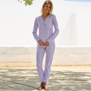 Pigiama Lungo Aperto Donna