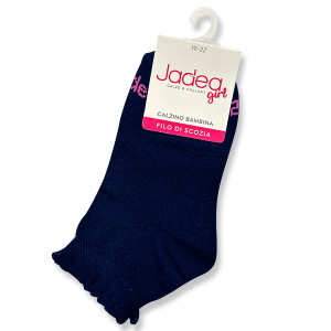 Calzini Filo Di Scozia Bambina con bordo in piquet Calzini Filo Di Scozia Bambina con bordo in piquet