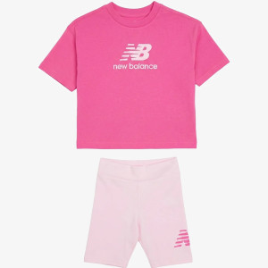 Stacked Logo Tee A Nd Cycle Short Completo  Bimbe