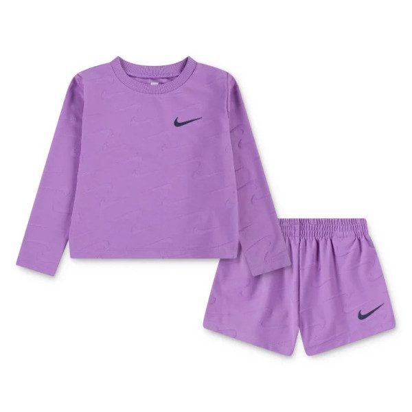 Nkg Swoosh Motion L-s Short Set Bimbi 2-7a