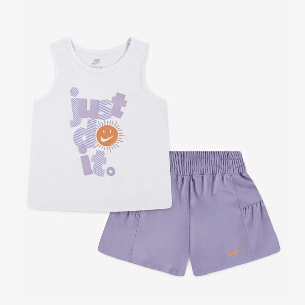 Sunny Swoosh Tank Short Set Bimbi 2-7a