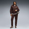 Metallic Hooded Standard Sweat Suit Fl Op